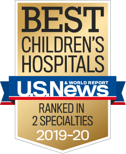 US News and World Report 2019-2020 Best Children's Hospitals Ranked in 2 Specialties